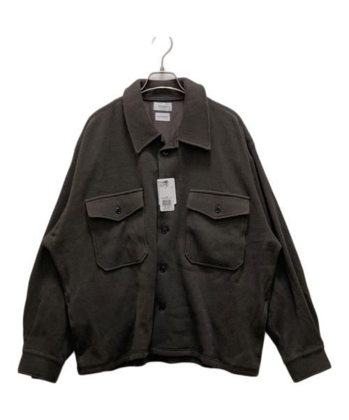 COLUMN（コラム）COLUMN (コラム) コットン ワッフルシャツ PERMANENT オリーブ サイズ:Ⅼ 未使用品の古着・服飾アイテム