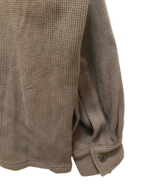 COLUMN（コラム）COLUMN (コラム) コットン ワッフルシャツ PERMANENT オリーブ サイズ:Ⅼ 未使用品の古着・服飾アイテム