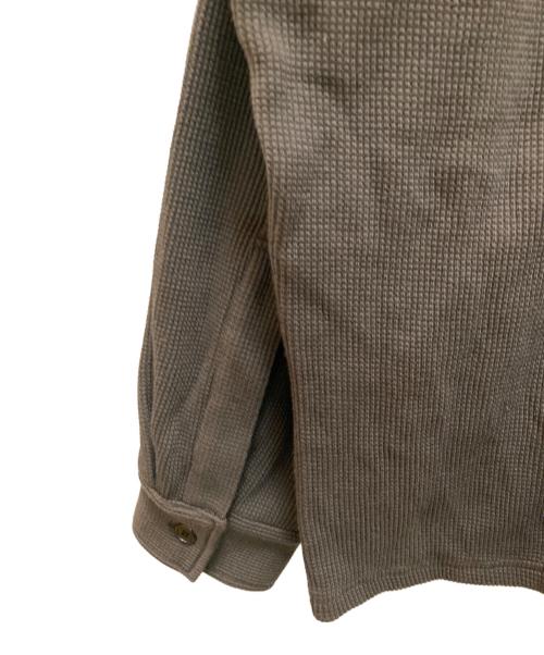 COLUMN（コラム）COLUMN (コラム) コットン ワッフルシャツ PERMANENT オリーブ サイズ:Ⅼ 未使用品の古着・服飾アイテム