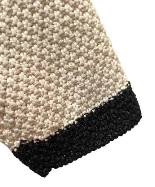 Mila Owen（ミラオーウェン）Mila Owen (ミラオーウェン) フラップポケット付金釦ニットカーデ ホワイトの古着・服飾アイテム