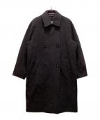 MaxMaraマックスマーラ）の古着「ウールダブルブレスト ロングコート」｜グレー