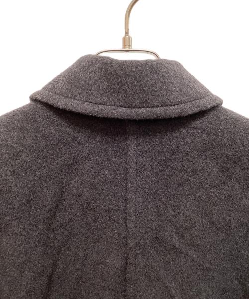 MaxMara（マックスマーラ）MaxMara (マックスマーラ) ウールダブルブレスト ロングコート グレー サイズ:36の古着・服飾アイテム