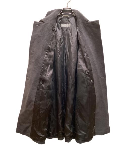 MaxMara（マックスマーラ）MaxMara (マックスマーラ) ウールダブルブレスト ロングコート グレー サイズ:36の古着・服飾アイテム