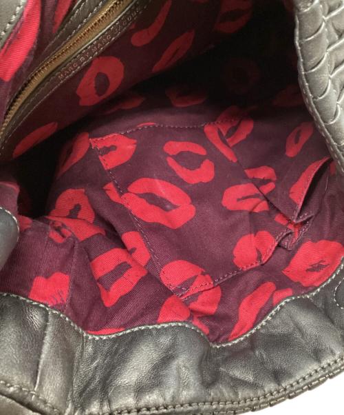 Marc by Marc Jacobs（マークバイマークジェイコブス）Marc by Marc Jacobs (マークバイマークジェイコブス) レザーショルダーバッグ グレーの古着・服飾アイテム