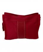 HERMESエルメス）の古着「ドーヴィル ミニハンドポーチ」｜レッド