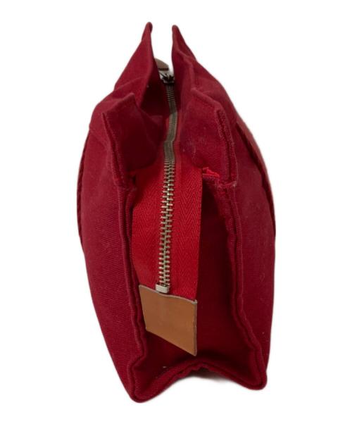 HERMES（エルメス）HERMES (エルメス) ドーヴィル ミニハンドポーチ レッドの古着・服飾アイテム