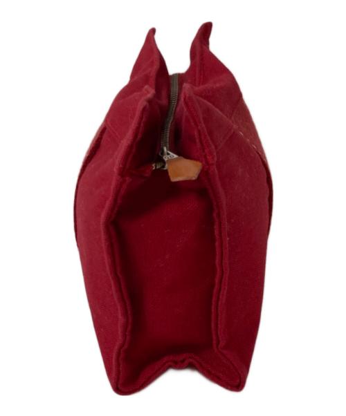 HERMES（エルメス）HERMES (エルメス) ドーヴィル ミニハンドポーチ レッドの古着・服飾アイテム