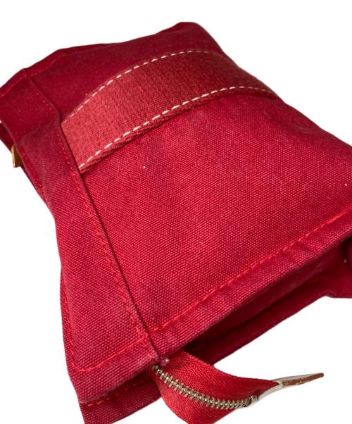 HERMES（エルメス）HERMES (エルメス) ドーヴィル ミニハンドポーチ レッドの古着・服飾アイテム