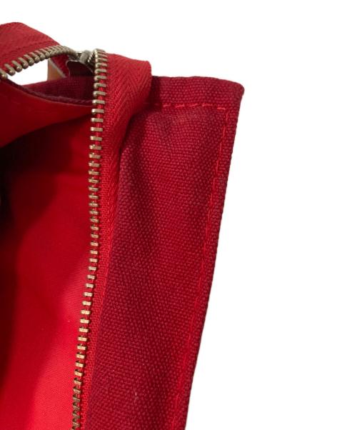 HERMES（エルメス）HERMES (エルメス) ドーヴィル ミニハンドポーチ レッドの古着・服飾アイテム