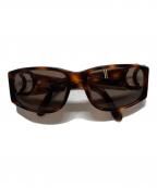 CHANELシャネル）の古着「ココマークテンプル サングラス」｜ブラウン