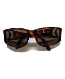 CHANEL（シャネル）の古着「ココマークテンプル サングラス」｜ブラウン