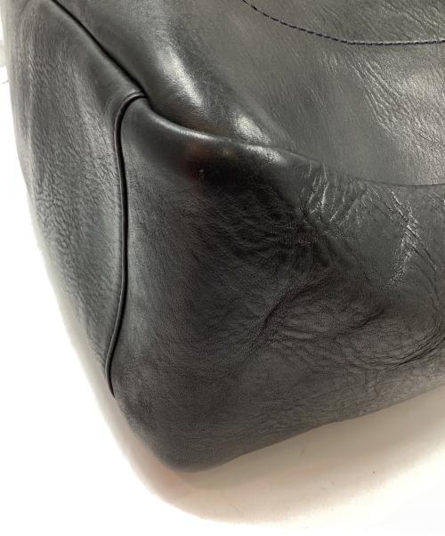 SLOW COLLECTORS（スロウコレクターズ）slow collectors (スロウコレクターズ) レザートートバッグ ブラックの古着・服飾アイテム