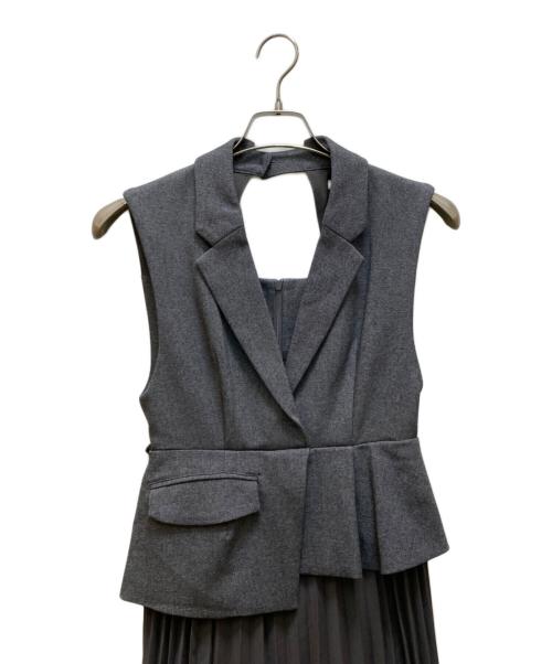 Snidel（スナイデル）Snidel (スナイデル) ノースリーブワンピース グレーの古着・服飾アイテム