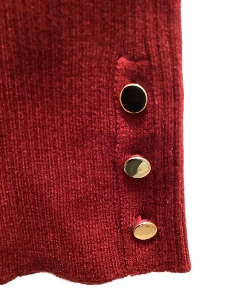 PROPORTION BODY DRESSING（プロポーションボディドレッシング）PROPORTION BODY DRESSING (プロポーションボディドレッシング) オフショルリブニットワンピース レッド サイズ:M 未使用品の古着・服飾アイテム