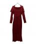 PROPORTION BODY DRESSING (プロポーションボディドレッシング) オフショルリブニットワンピース レッド サイズ:M 未使用品：8000円