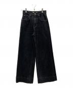 BRIGLIA 1949ブリリア 1949）の古着「RIBOT デニムパンツ」｜ブラック