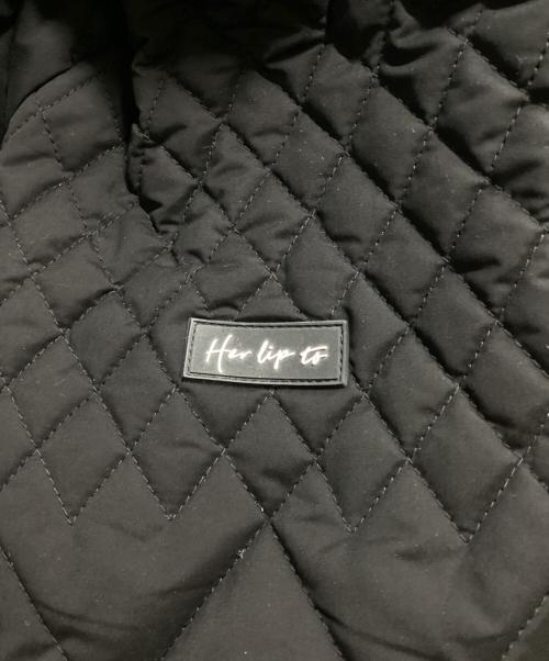 HER LIP TO（ハーリップトゥ）Her lip to (ハーリップトゥ) Madison Quilted Short Coat ブラック サイズ:Ⅿの古着・服飾アイテム