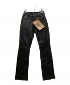 HARLEY-DAVIDSONハーレーダビッドソン）の古着「カウレザーパンツ」｜ブラック