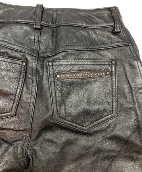 HARLEY-DAVIDSON（ハーレーダビッドソン）HARLEY-DAVIDSON (ハーレーダビッドソン) カウレザーパンツ ブラック サイズ:2 未使用品の古着・服飾アイテム