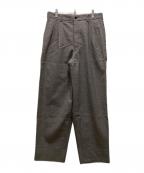 COMME des GARCONS HOMMEコムデギャルソン オム）の古着「タックウールスラックス」｜グレー