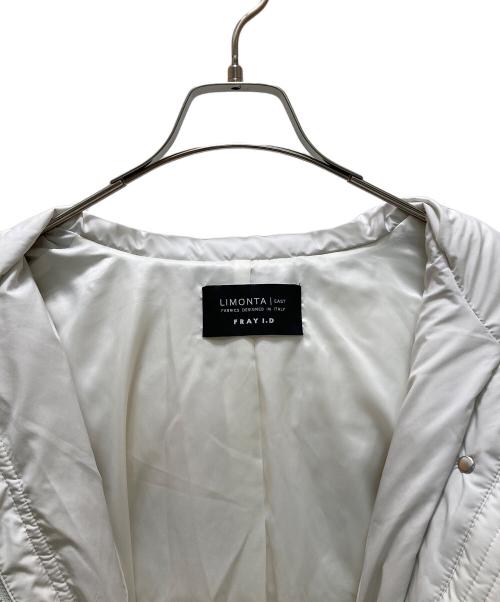 FRAY ID（フレイ アイディー）FRAY ID (フレイ アイディー) フードドロストショートダウンコート グレー 未使用品の古着・服飾アイテム