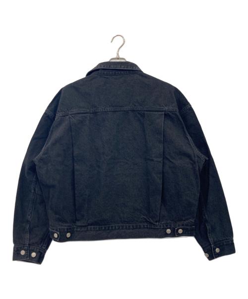 SOFTHYPHEN（ソフトハイフン）SOFTHYPHEN (ソフトハイフン) TUCKED DETAIL DENIM JACKET ブラック サイズ:4 未使用品の古着・服飾アイテム