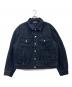 SOFTHYPHEN（ソフトハイフン）の古着「TUCKED DETAIL DENIM JACKET」｜ブラック