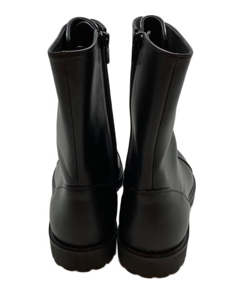 SOFTHYPHEN（ソフトハイフン）SOFTHYPHEN (ソフトハイフン) SAKIAS (サキアス) 5-LESレザーブーツ ブラック サイズ:27の古着・服飾アイテム