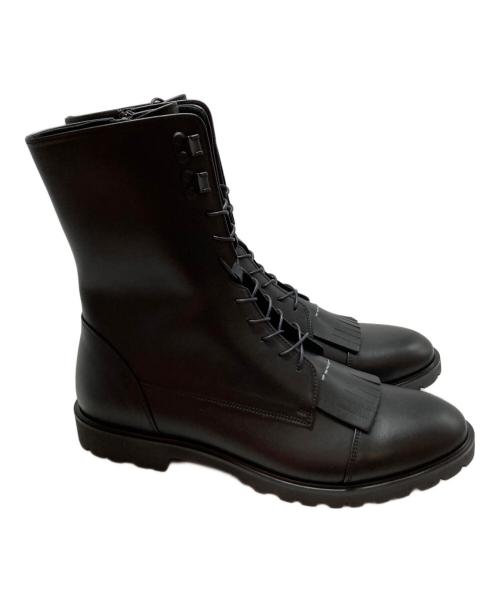 SOFTHYPHEN（ソフトハイフン）SOFTHYPHEN (ソフトハイフン) SAKIAS (サキアス) 5-LESレザーブーツ ブラック サイズ:27の古着・服飾アイテム