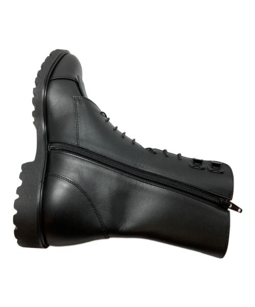 SOFTHYPHEN（ソフトハイフン）SOFTHYPHEN (ソフトハイフン) SAKIAS (サキアス) 5-LESレザーブーツ ブラック サイズ:27の古着・服飾アイテム