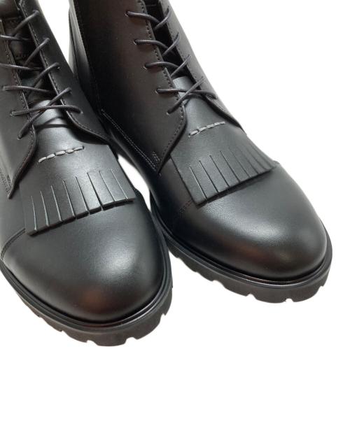 SOFTHYPHEN（ソフトハイフン）SOFTHYPHEN (ソフトハイフン) SAKIAS (サキアス) 5-LESレザーブーツ ブラック サイズ:27の古着・服飾アイテム