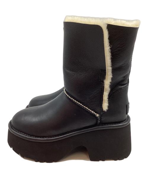 UGG（アグ）UGG (アグ) Esmee Leather Boot ブラック サイズ:22の古着・服飾アイテム