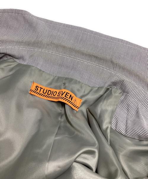 studio seven（スタジオセブン）STUDIO SEVEN (スタジオセブン) Cord Lane Jacket ブルー サイズ:Lの古着・服飾アイテム