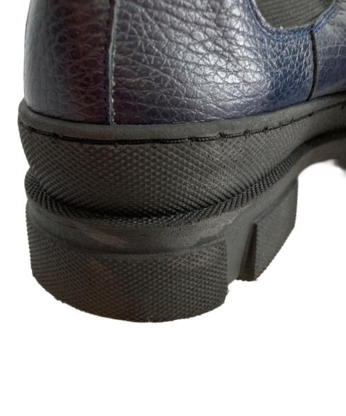 carmen salas（カルメンサラス）Carmen Salas (カルメンサラス) サイドゴアブーツ ネイビー サイズ:39の古着・服飾アイテム