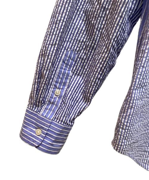 POLO RALPH LAUREN（ポロ・ラルフローレン）POLO RALPH LAUREN (ポロ・ラルフローレン) ストライプシャツ ブルー サイズ:XLの古着・服飾アイテム