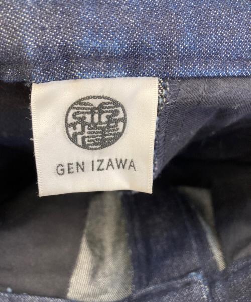 GEN IZAWA（ゲンイザワ）GEN IZAWA (ゲンイザワ) ワイドデニムパンツ インディゴ サイズ:Sの古着・服飾アイテム