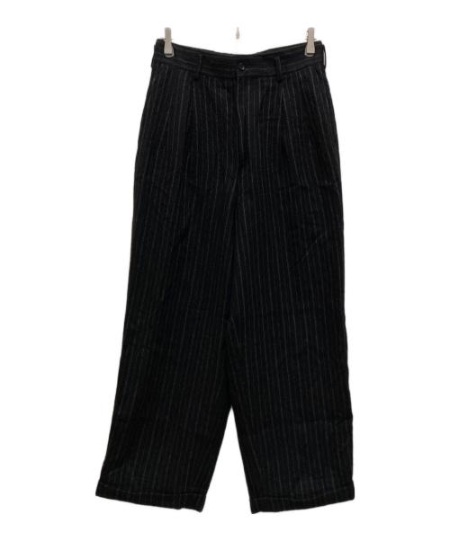 COMME des GARCONS HOMME（コムデギャルソン オム）COMME des GARCONS HOMME (コムデギャルソン オム) ヴィンテージストライプウールスラックス ブラック×グレー サイズ:Mの古着・服飾アイテム