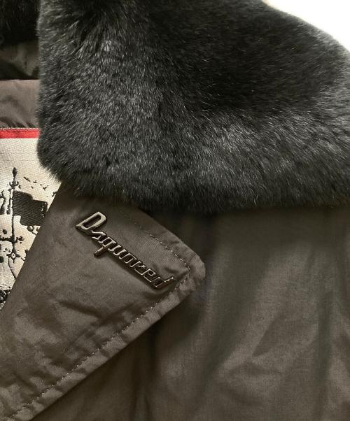 DSQUARED2（ディースクエアード）DSQUARED2 (ディースクエアード) ファーダウンジャケット ブラック サイズ:48の古着・服飾アイテム
