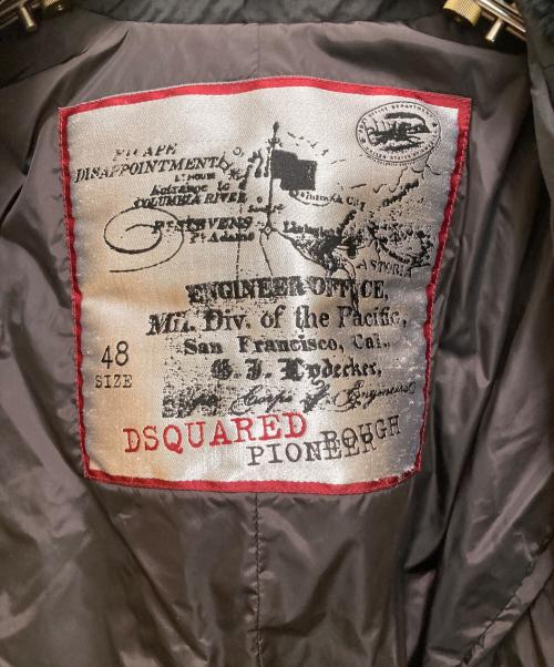 DSQUARED2（ディースクエアード）DSQUARED2 (ディースクエアード) ファーダウンジャケット ブラック サイズ:48の古着・服飾アイテム
