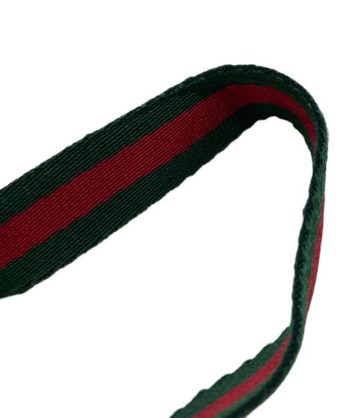 GUCCI（グッチ）GUCCI (グッチ) シェリーライン ネックストラップ グリーン×レッドの古着・服飾アイテム