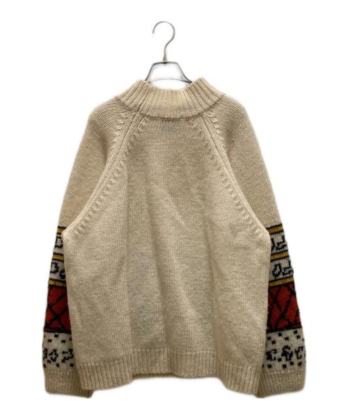 TAN（タン）TAN (タン) ペインティングジャガードプルオーバー ベージュ サイズ:Freeの古着・服飾アイテム