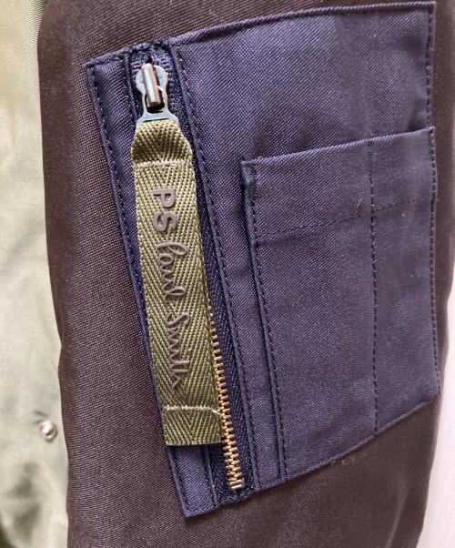 PS Paul Smith（ＰＳポールスミス）PS Paul Smith (ＰＳポールスミス) MA-1ジャケット グリーン サイズ:Ｌの古着・服飾アイテム