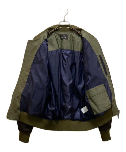 PS Paul Smith（ＰＳポールスミス）PS Paul Smith (ＰＳポールスミス) MA-1ジャケット グリーン サイズ:Ｌの古着・服飾アイテム