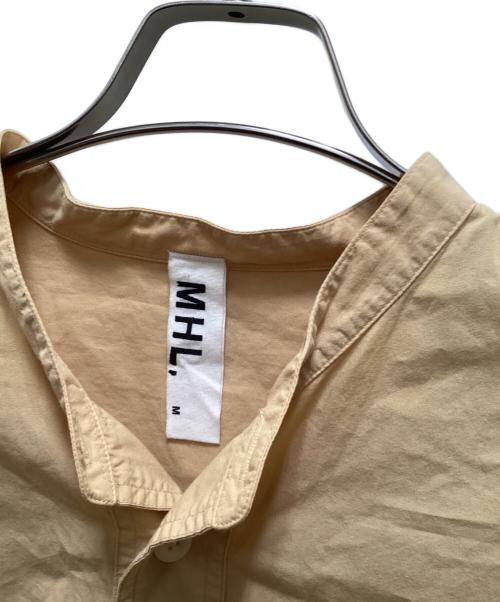 MHL（エムエイチエル）MHL (エムエイチエル) ORGANIC COTTON SHIRTING ST SHIRT イエロー サイズ:Mの古着・服飾アイテム
