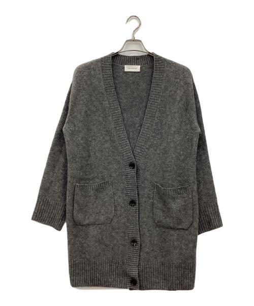HERITANOVUM（ヘリテノーム）HERITANOVUM (ヘリテノーム) カシミヤ シルク ロングカーディガン グレー サイズ:freeの古着・服飾アイテム