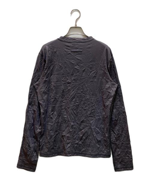 Jean Paul Gaultier homme（ジャンポールゴルチェオム）Jean Paul GAULTIER HOMME (ジャンポールゴルチェオム) シワ加工エステルカットソー グレー サイズ:48の古着・服飾アイテム