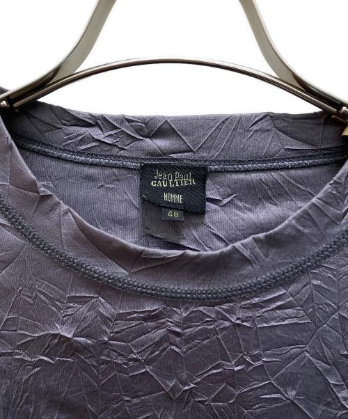 Jean Paul Gaultier homme（ジャンポールゴルチェオム）Jean Paul GAULTIER HOMME (ジャンポールゴルチェオム) シワ加工エステルカットソー グレー サイズ:48の古着・服飾アイテム