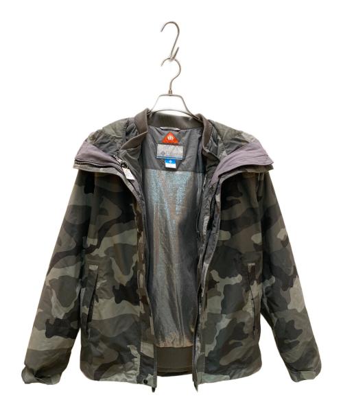 Columbia（コロンビア）Columbia (コロンビア) ダウンライナー付 カモフラオレルジャケット ブラック サイズ:Mの古着・服飾アイテム
