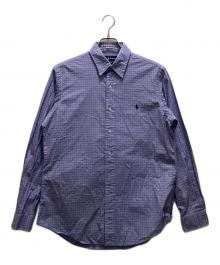 RALPH LAUREN（ラルフローレン）の古着「チェックシャツ」｜ブルー