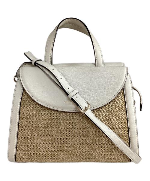 Kate Spade（ケイトスペード）Kate Spade (ケイトスペード) 2WAY ハンドバッグ ベージュの古着・服飾アイテム